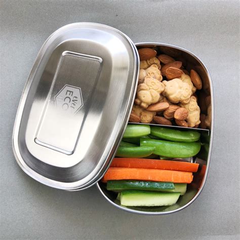 ever eco stainless steel bento snack box 3 compartments|Ever Eco Stainless Steel Bento Snack Box 3 .